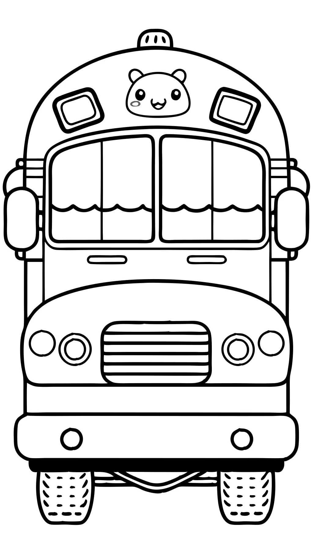 coloriages de bus scolaire